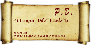 Pilinger Délibáb névjegykártya